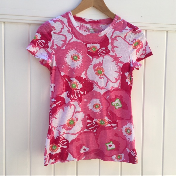 Lilly Pulitzer Tops - Lilly Pulitzer Pink Floral Tee